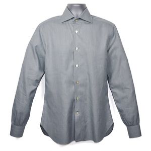 KITON Blue-Gray Dress Shirt Italy Size 15 3/4